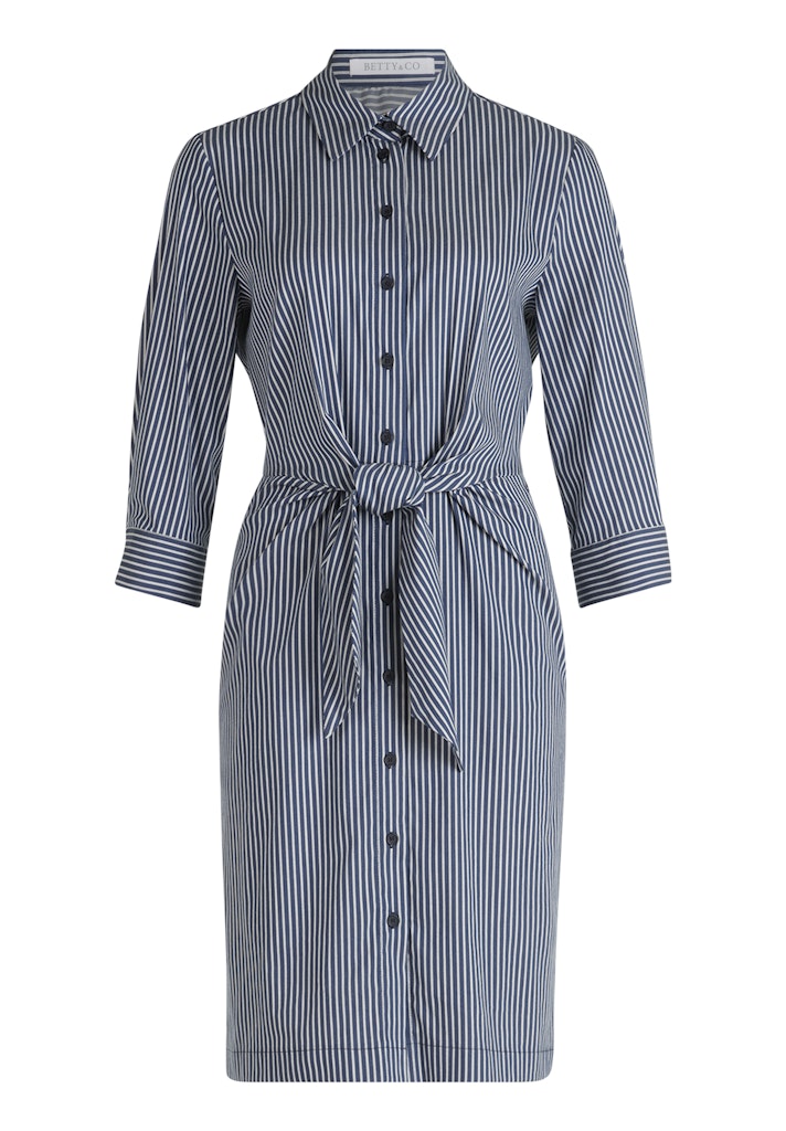 Betty & Co Damen Kleider Dark Blue/Cream