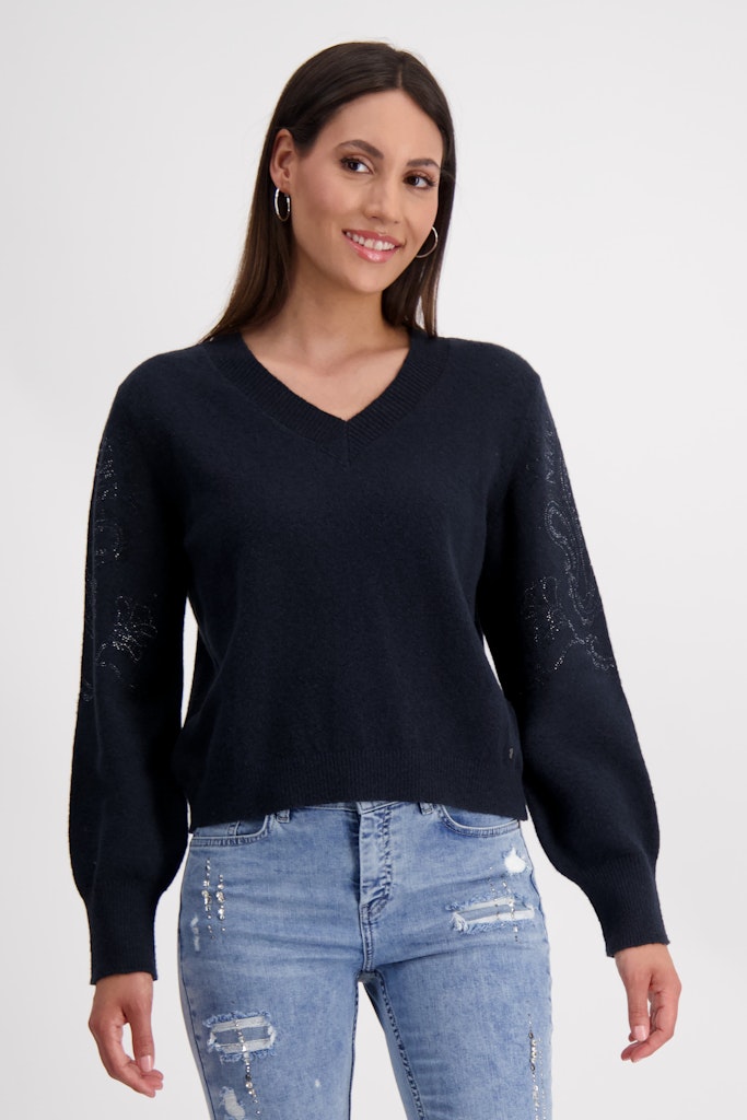 Monari Damen Pullover  Dark Denim