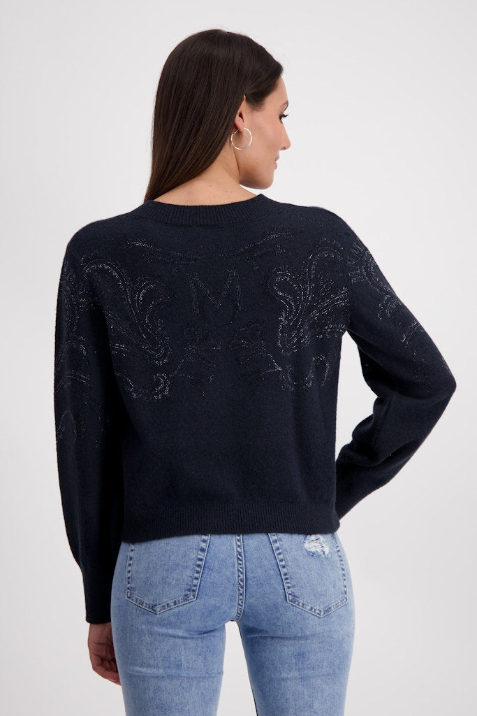 Monari Damen Pullover  Dark Denim