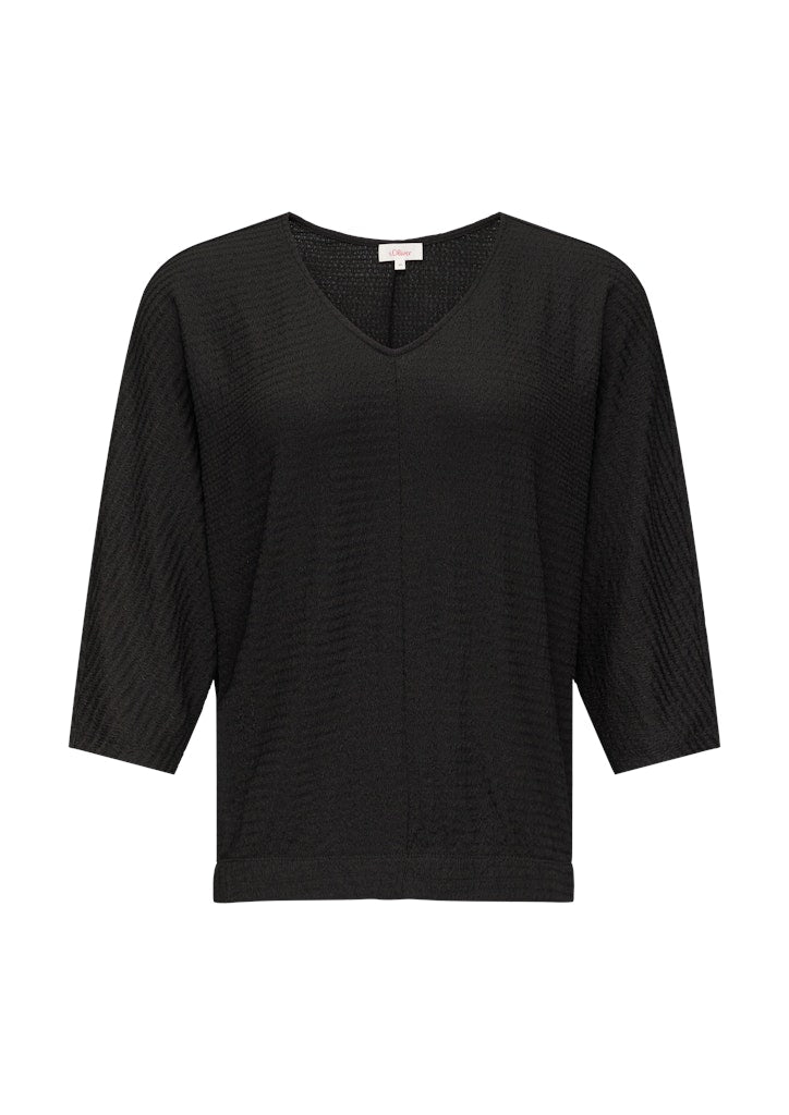S. Oliver red Damen T-Shirts Grey/Black