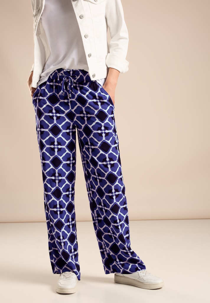 Street One Damen Hosen  Violet Bl