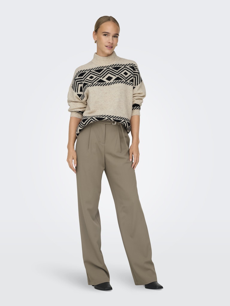 only Damen Pullover Pumice Stone/Bl