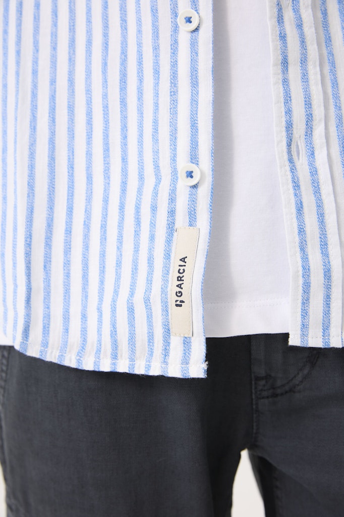 Garcia Jungen Hemden Stripe Blue
