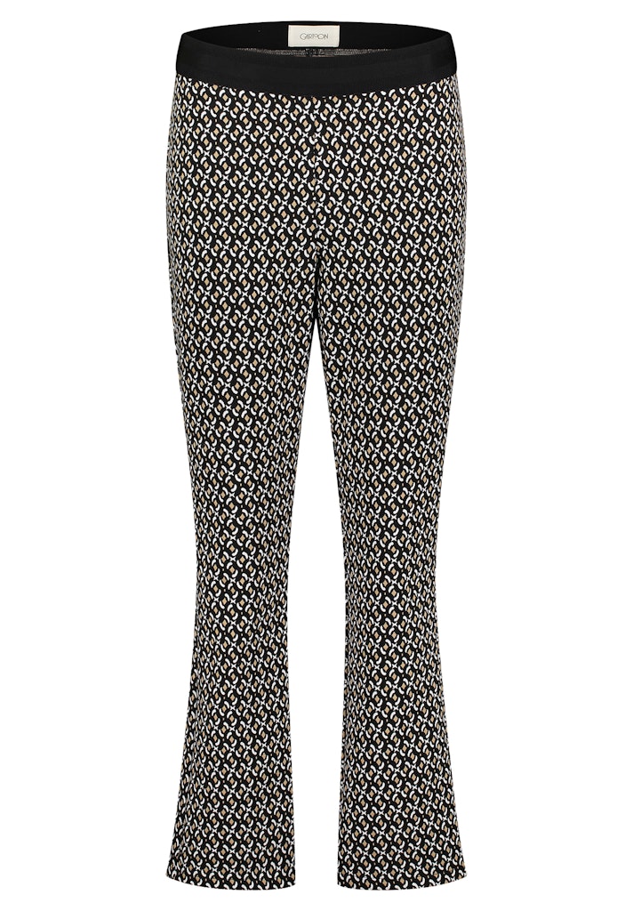 Cartoon Damen Leggings Black/Camel