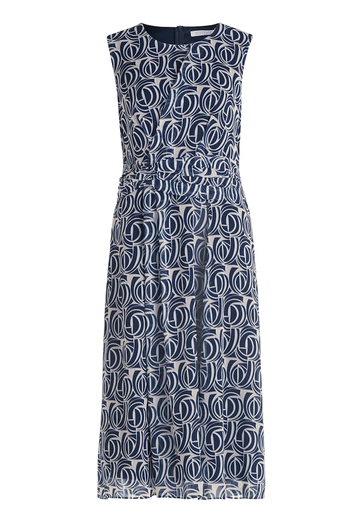 Betty & Co Damen Kleider Nature/Dark Blu