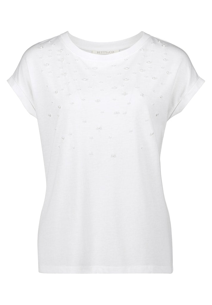 Betty & Co Damen T-Shirts Offwhite