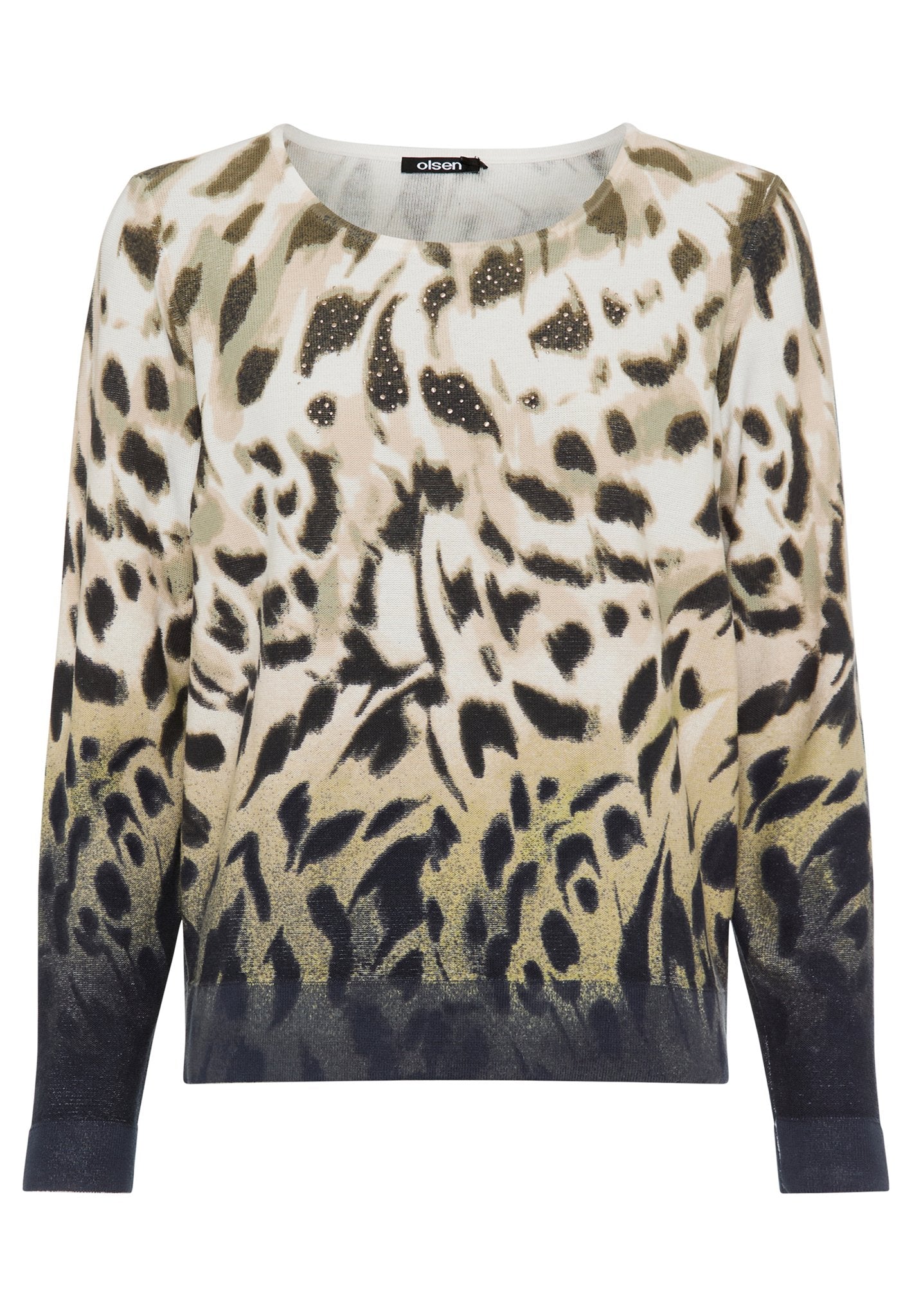 Olsen Damen Pullover Moss Gree