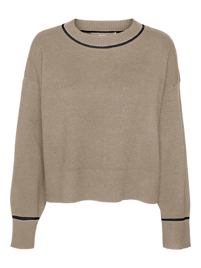 Vero Moda Damen Pullover Silver Mink/W.
