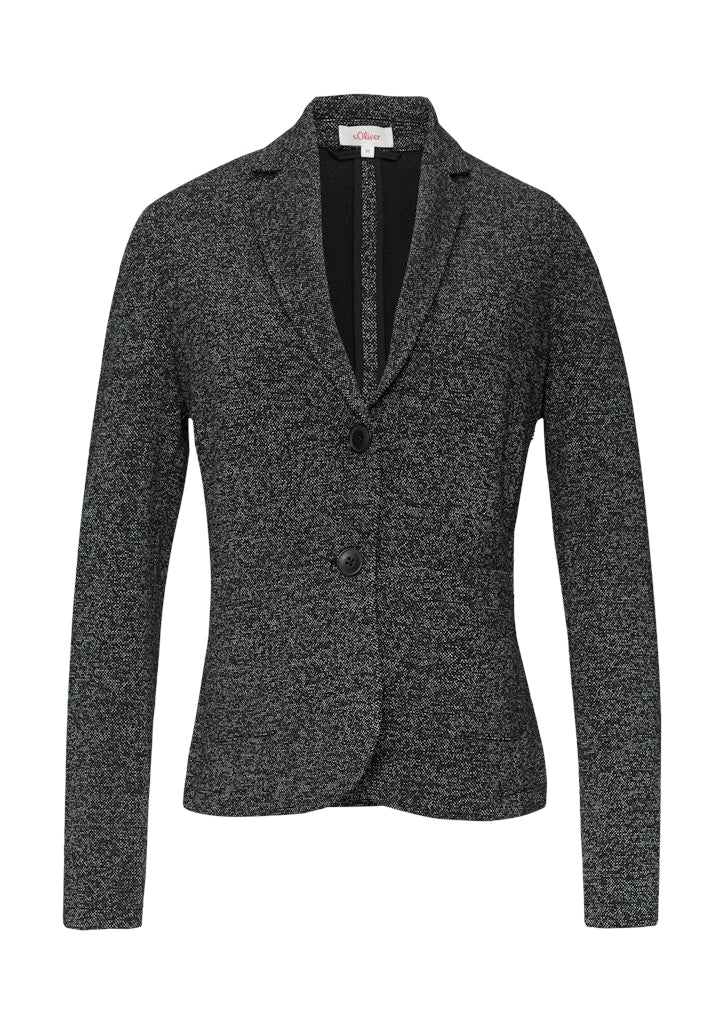 S. Oliver red Damen Sweatjacken Grey/Black