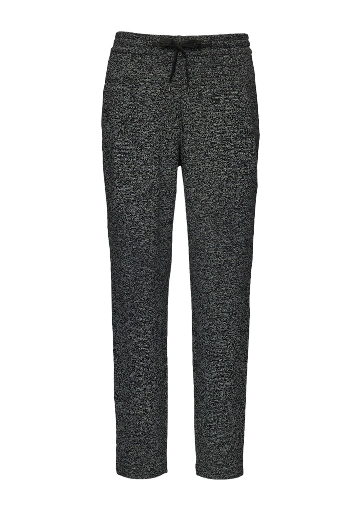 S. Oliver red Damen Hosen Grey/Black