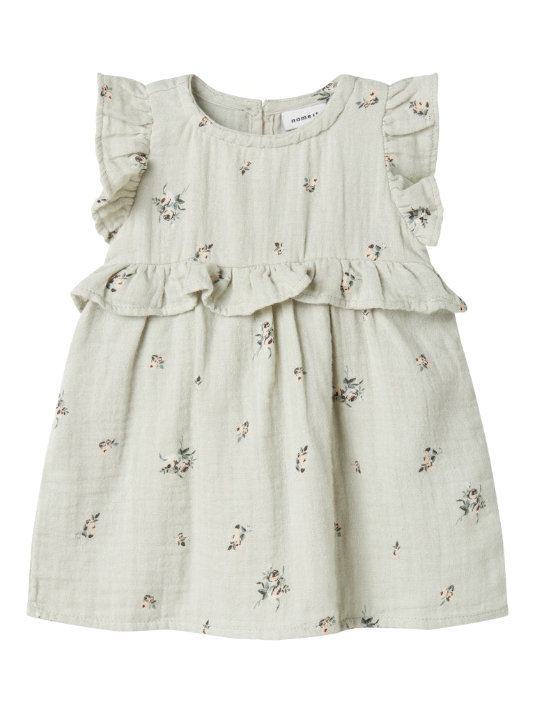 Name it Baby Kleider Aqua Gray