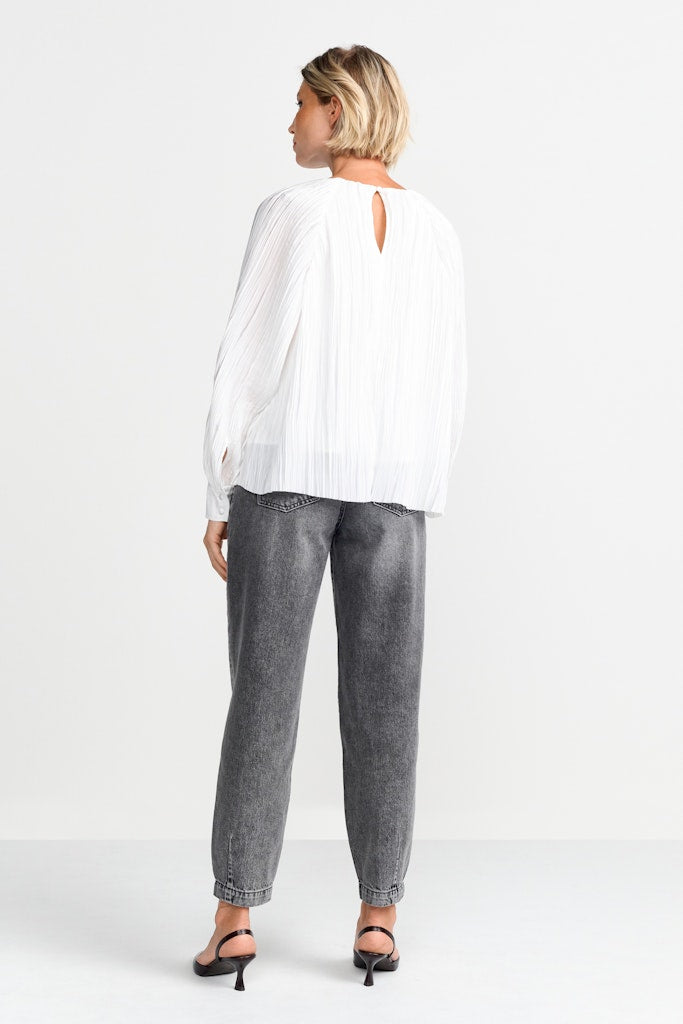 Rich & Royal Damen Blusen Pearl White