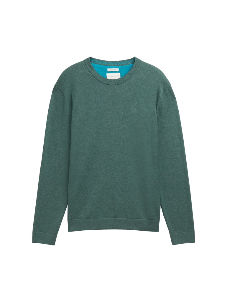 Tom Tailor Herren Pullover Green Dust Mela