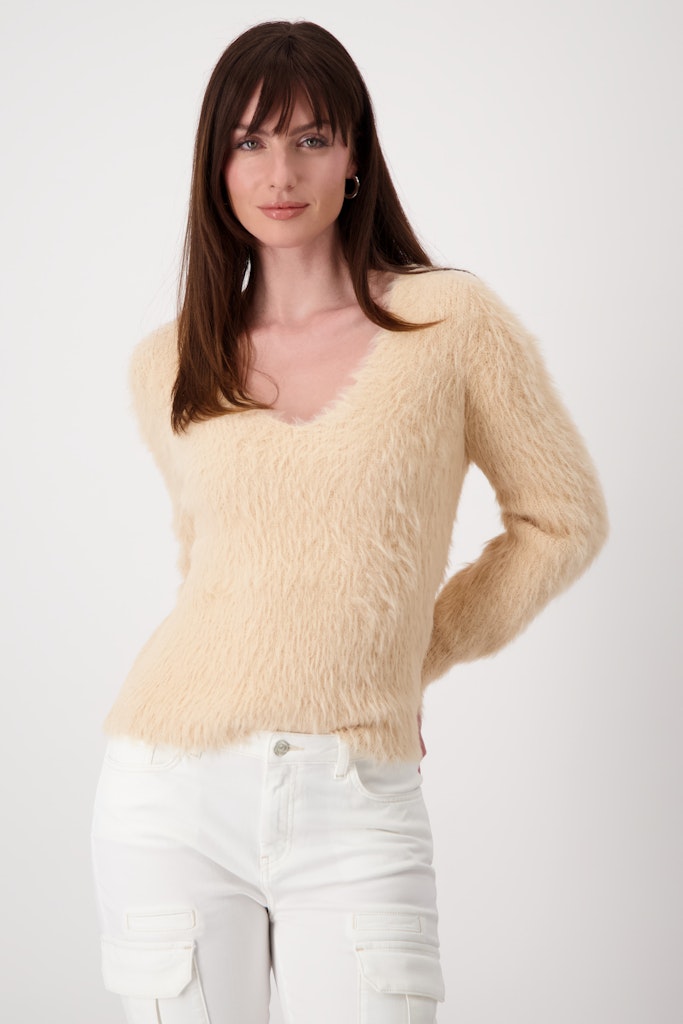 Monari Damen Pullover  Peach Necta