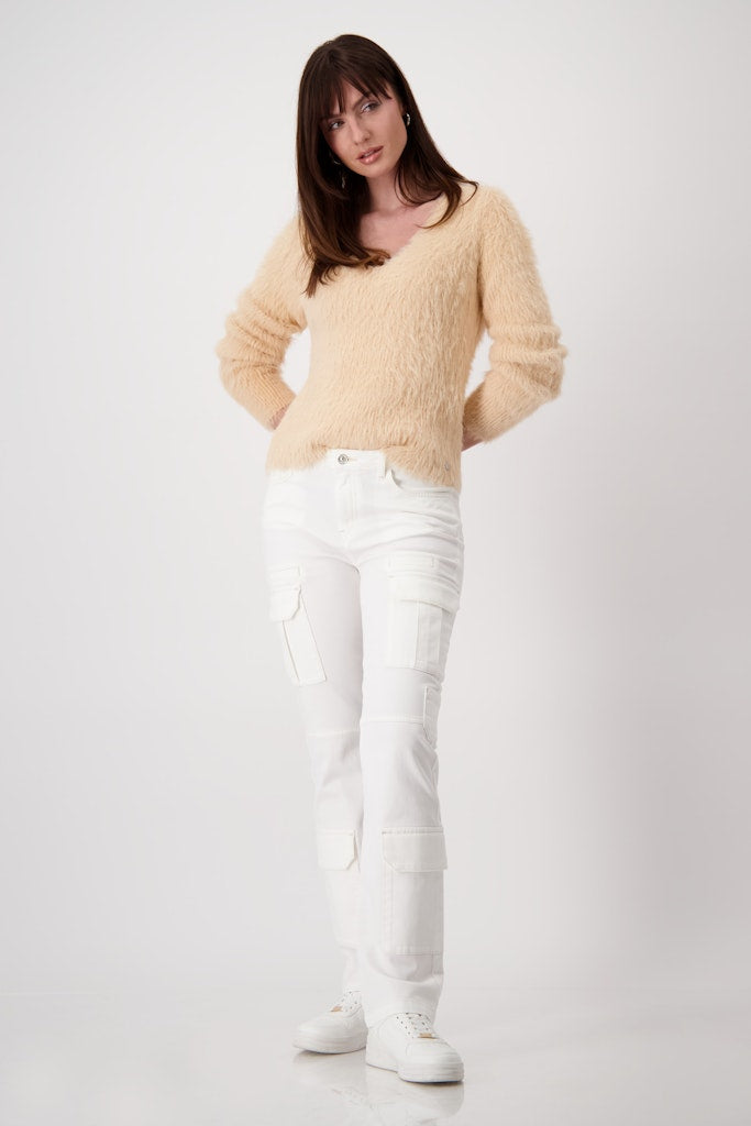 Monari Damen Pullover  Peach Necta