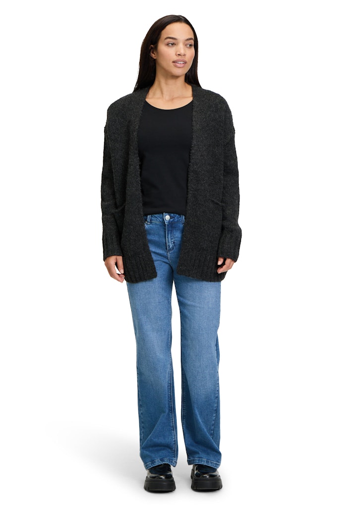 Cartoon Damen Strickjacken Anthracite Mela