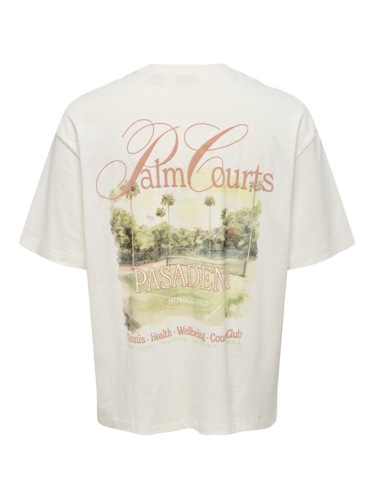 Only & Sons Herren T-Shirts kurz Cloud Dancer/Cl