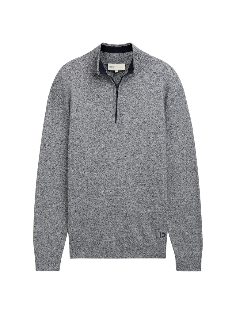 Tom Tailor denim Herren Pullover Navy White Moul