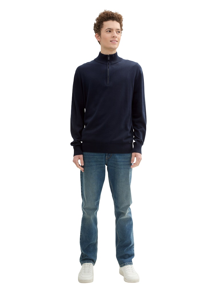 Tom Tailor denim Herren Pullover Sky Captain Blu