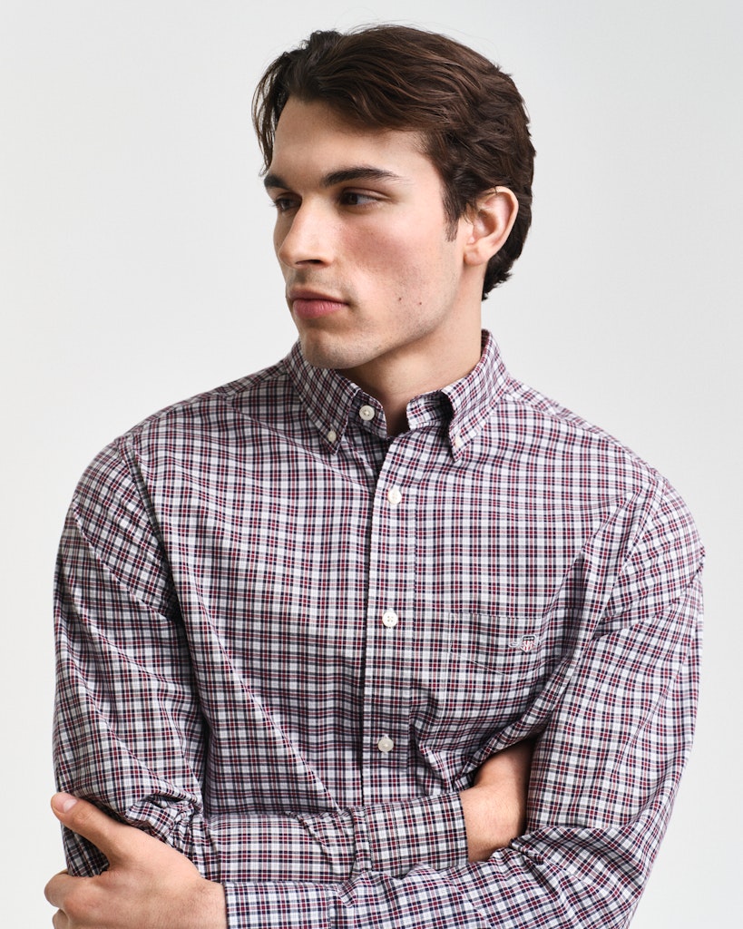 Gant Herren Hemden  Plumped Red