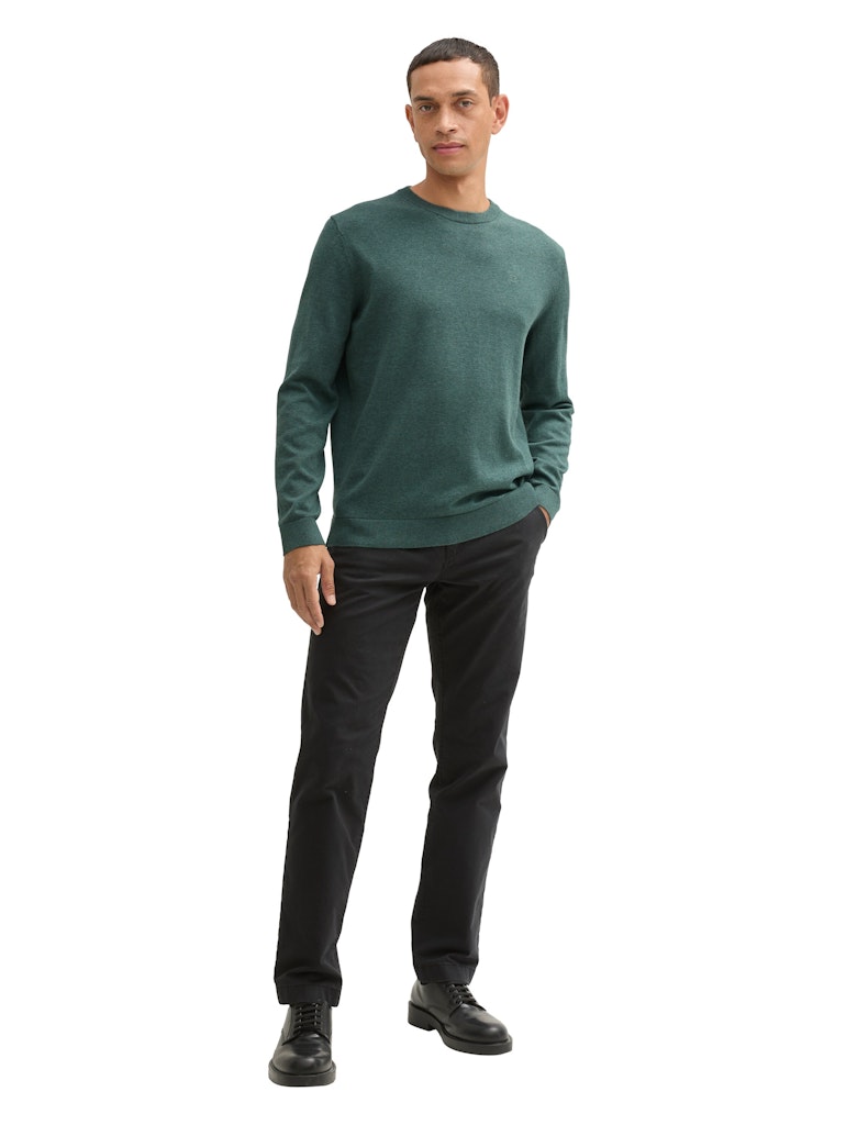 Tom Tailor Herren Pullover Green Dust Mela