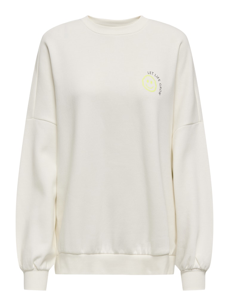 only Damen Sweatshirts Cloud Dancer/Pa