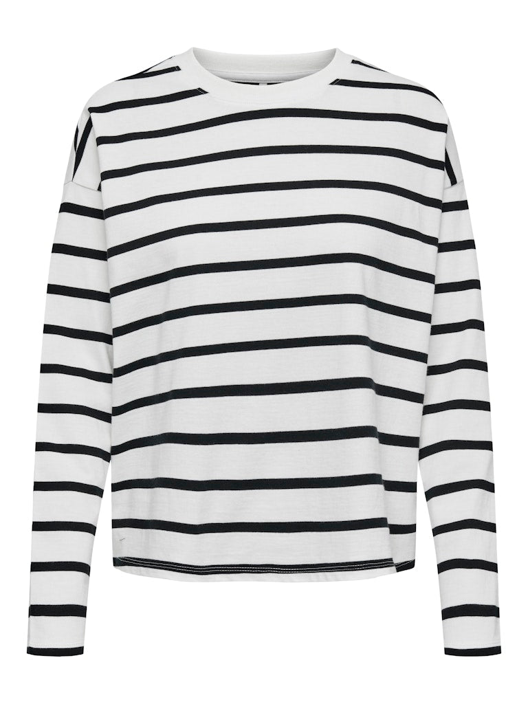 Only Damen T-Shirts Cloud Dancer/Bl