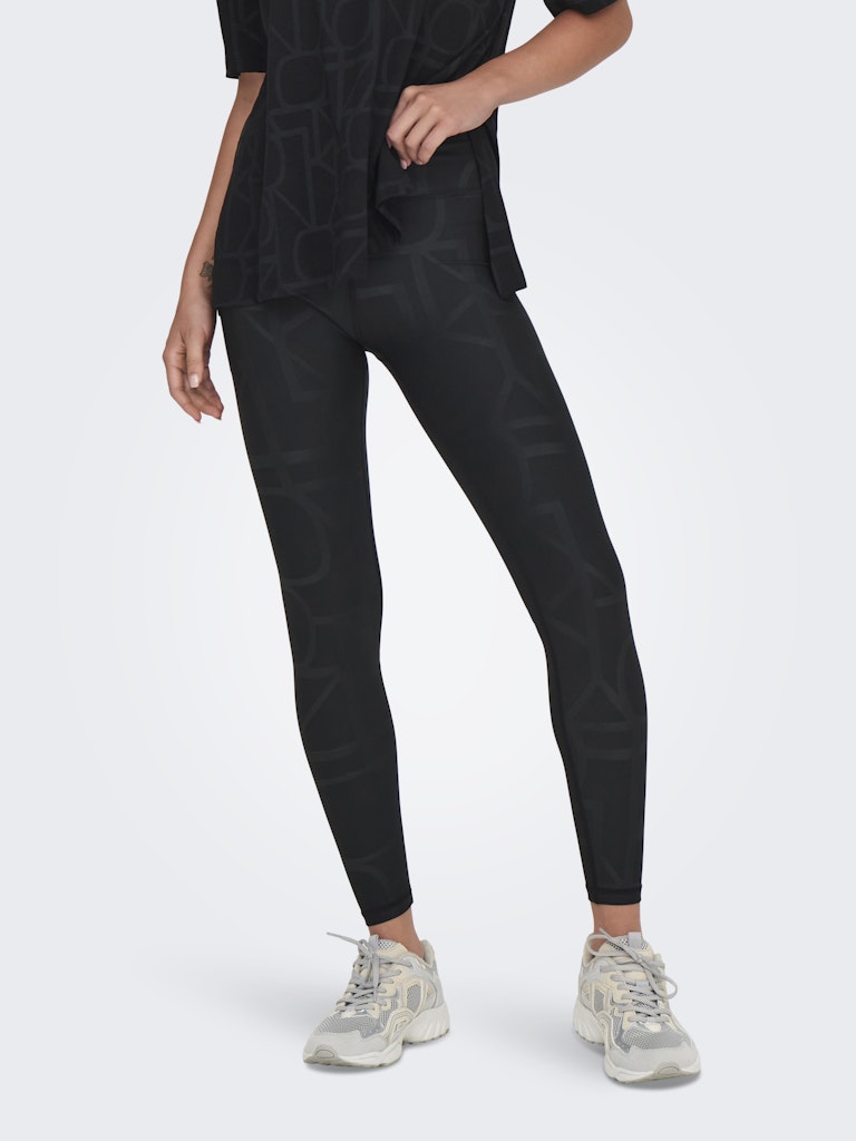 Only Fitnesshosen Black/W. Heat P