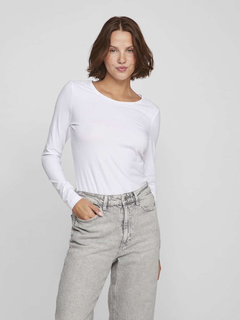 Vila Damen T-Shirts Bright White