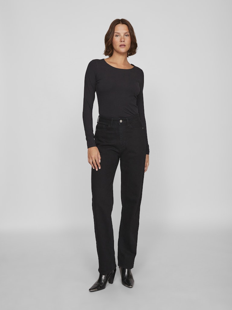 Vila Damen T-Shirts Black Beauty