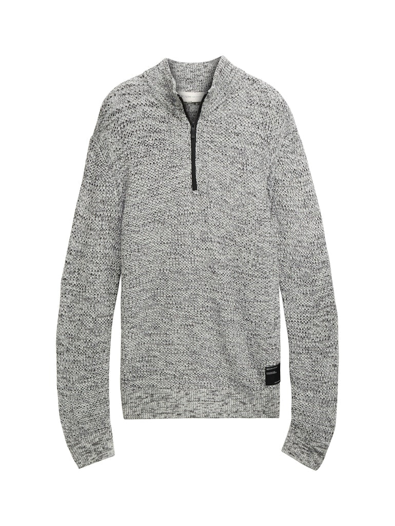 Tom Tailor denim Herren Pullover White Black Str