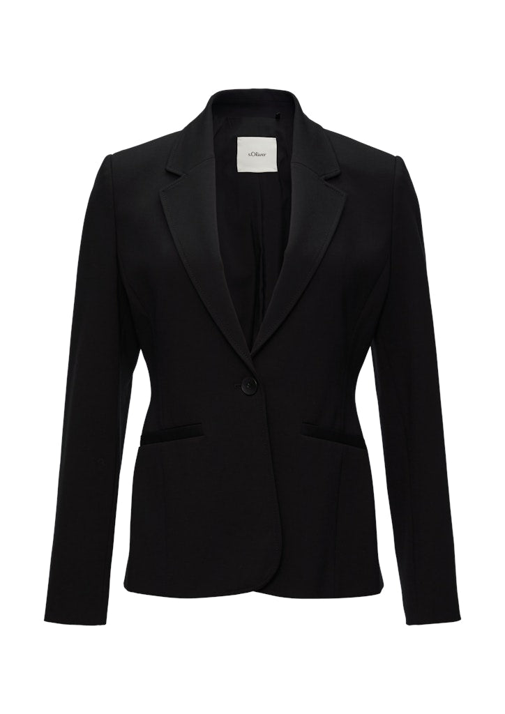 S. Oliver black Damen Blazer Grey/Black