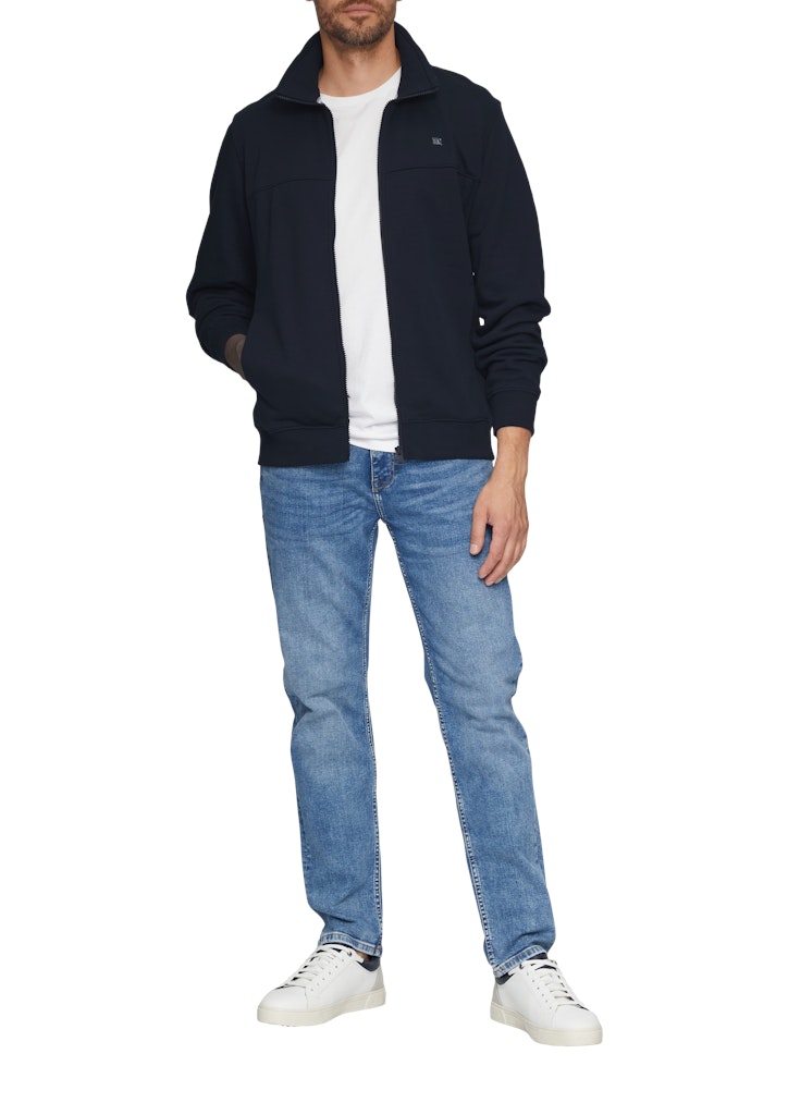 S. Oliver red Herren Sweatjacken Blue