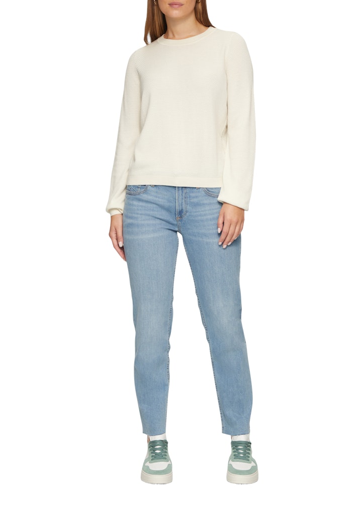 QS by S.Oliver Damen Pullover White