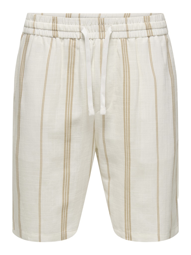 Only & Sons Herren Shorts Cloud Dancer/Ir
