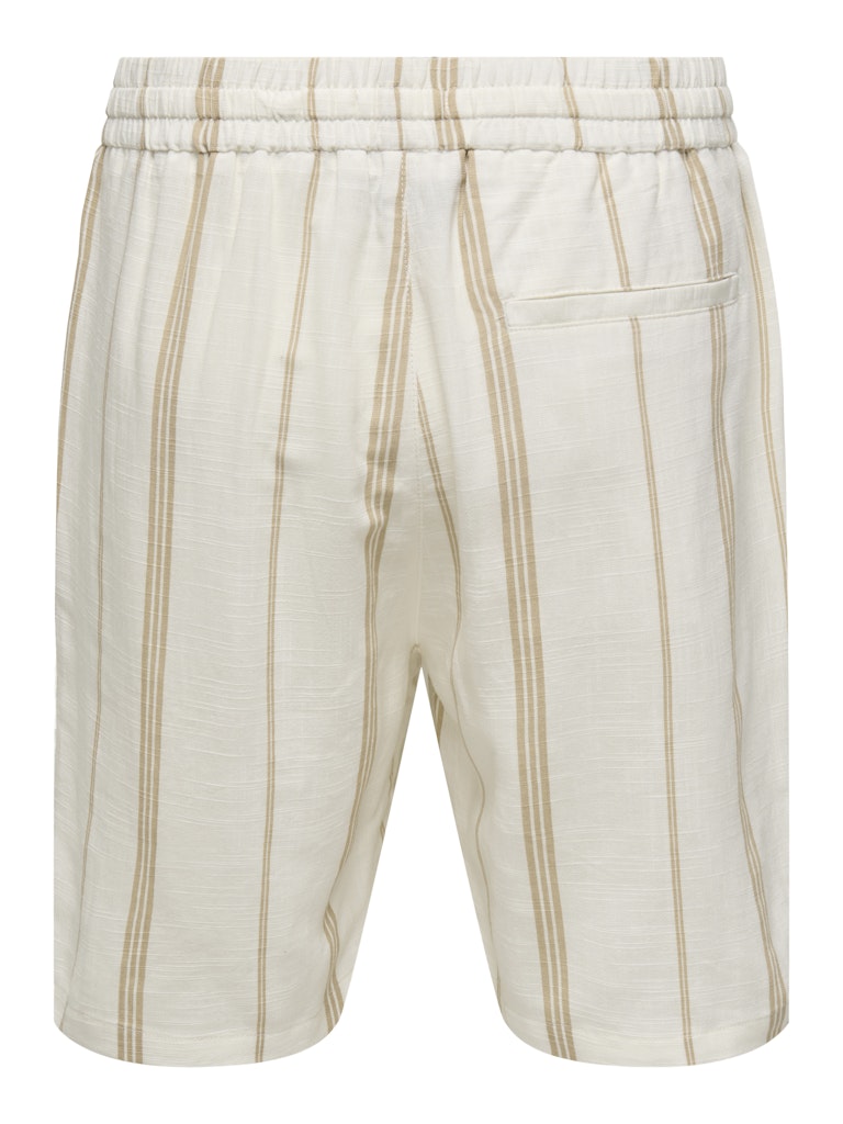 Only & Sons Herren Shorts Cloud Dancer/Ir