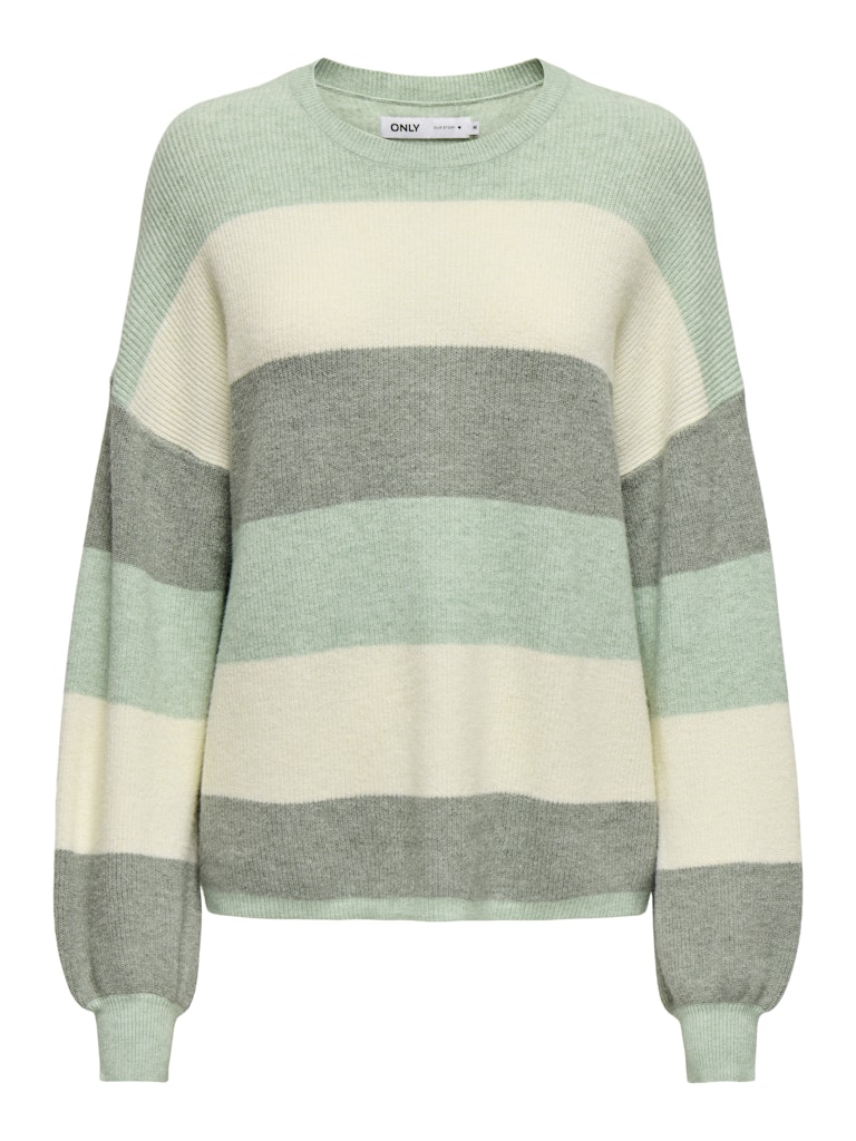 only Damen Pullover Silt Green/W. W
