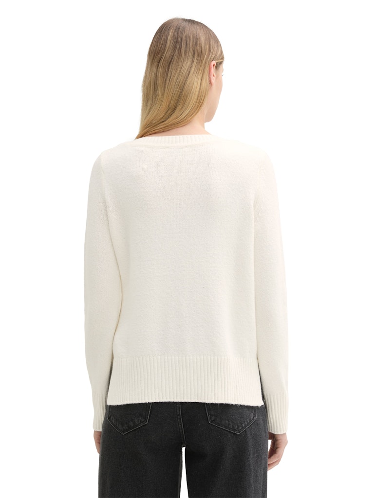 Tom Tailor Damen Sweatshirts Whisper White