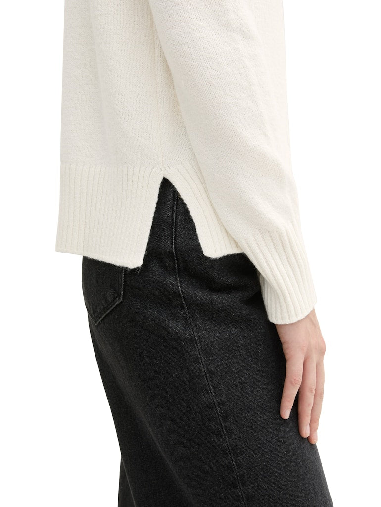 Tom Tailor Damen Sweatshirts Whisper White