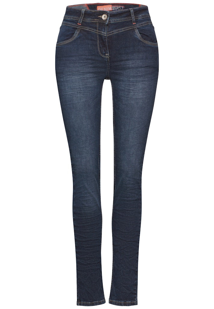Cecil Damen Hosen  Mid Blue
