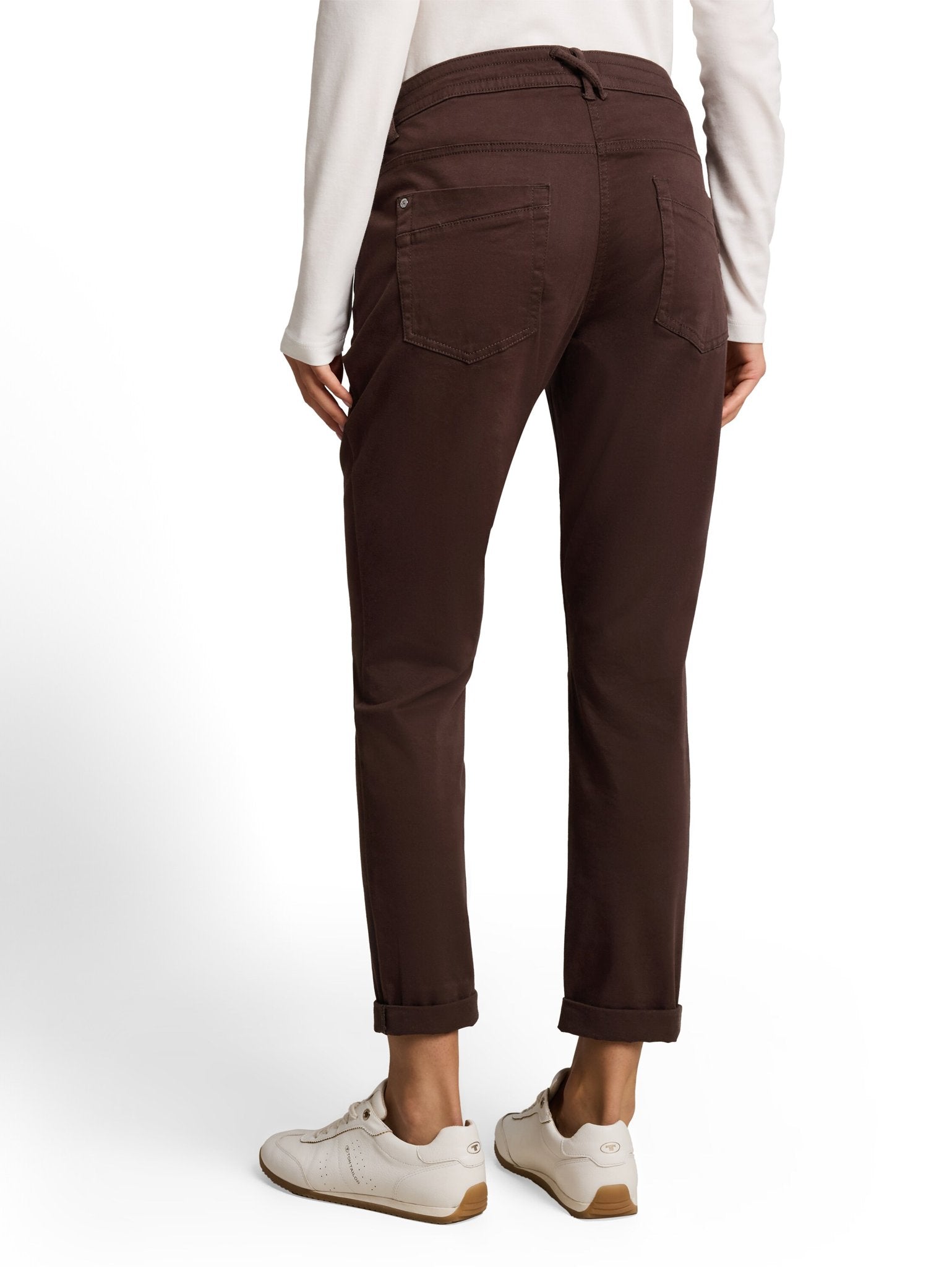 Tom Tailor Damen Hosen Java Dark Brown