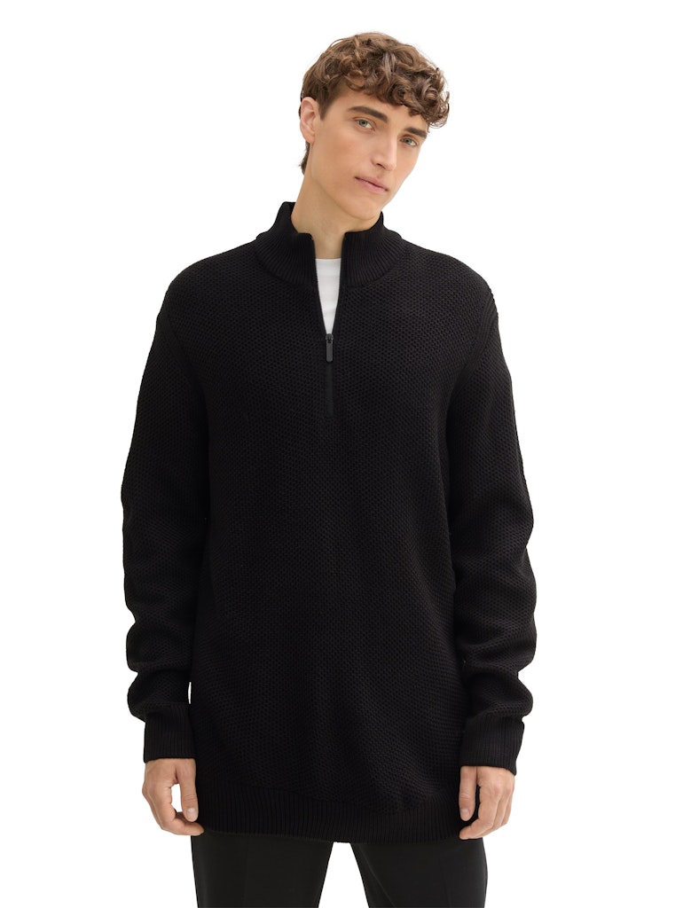 Tom Tailor denim Herren Pullover Black