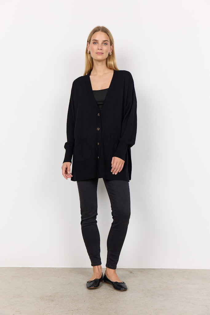 Soya Concept Damen Strickjacken Black