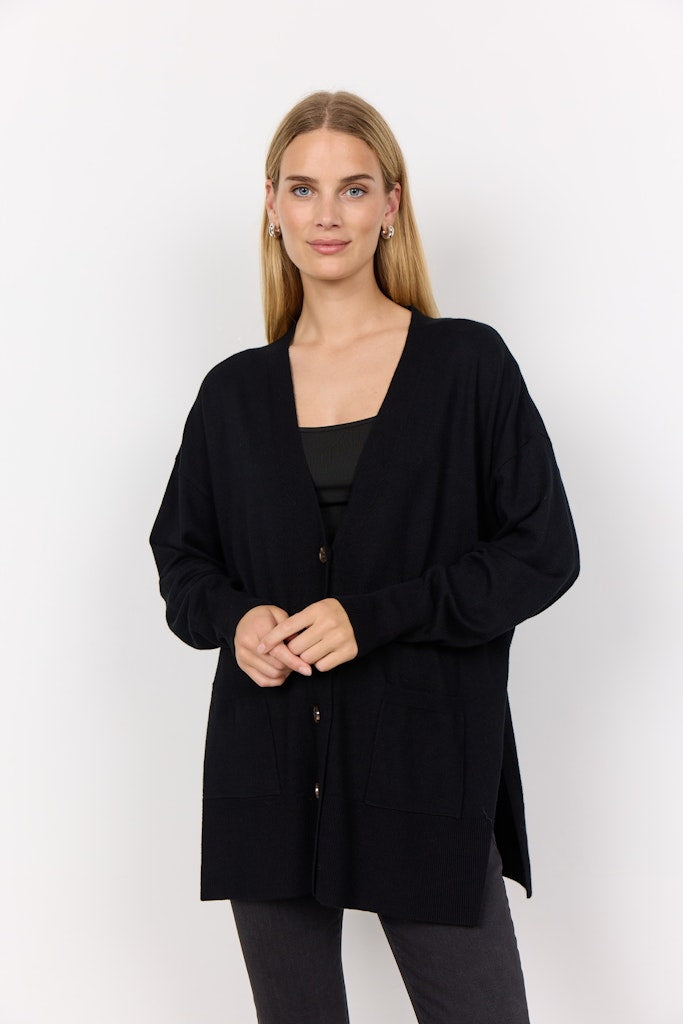 Soya Concept Damen Strickjacken Black