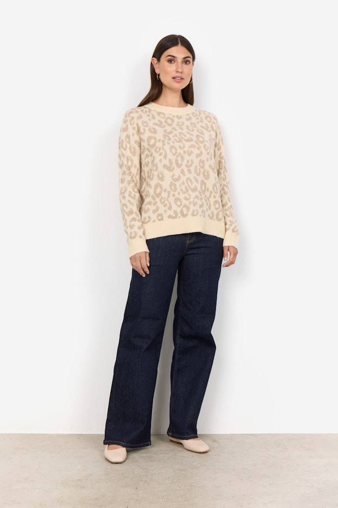 Soya Concept Damen Pullover Cream Melange C
