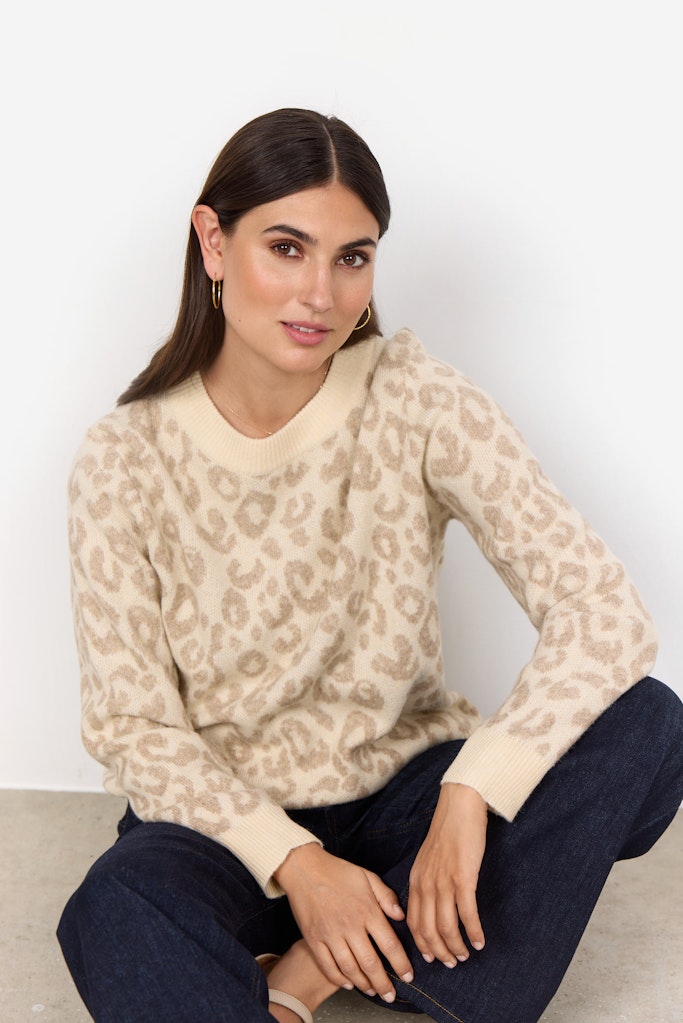 Soya Concept Damen Pullover Cream Melange C