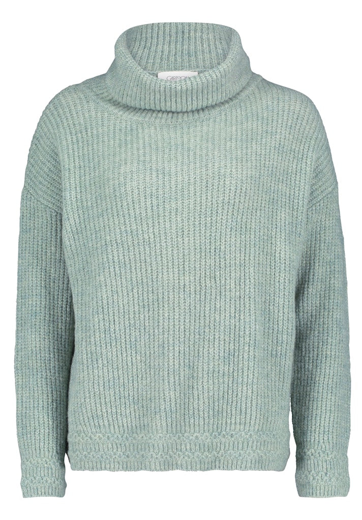 Cartoon Damen Pullover Grey Green Mela
