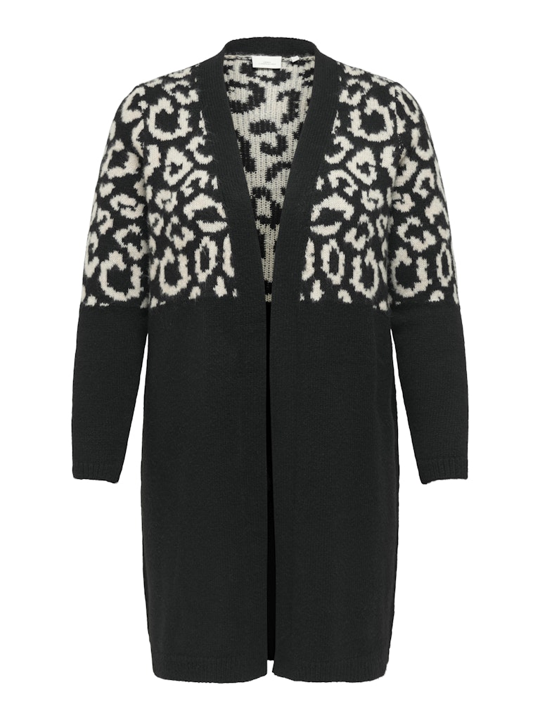 Only Caramkoma Damen Strickjacken Black/Whtecap G