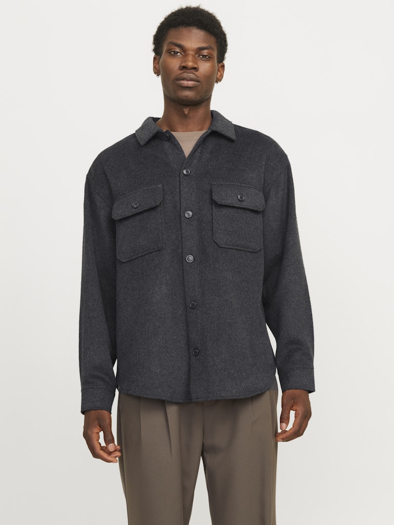 Jack & Jones Herren Hemden lang Black