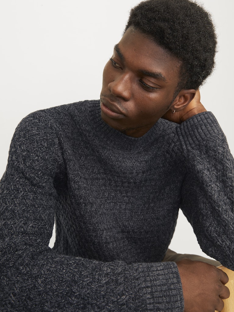 Jack & Jones Herren Pullover Black Beauty/Me